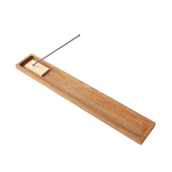 Räucherstäbchenhalter aus Edelholz mit Messinghalter