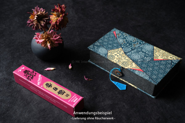 Geschenkbox Chiyogami mit Deckel, Aufbewahrungsbox für Räucherstäbchen Morning Star