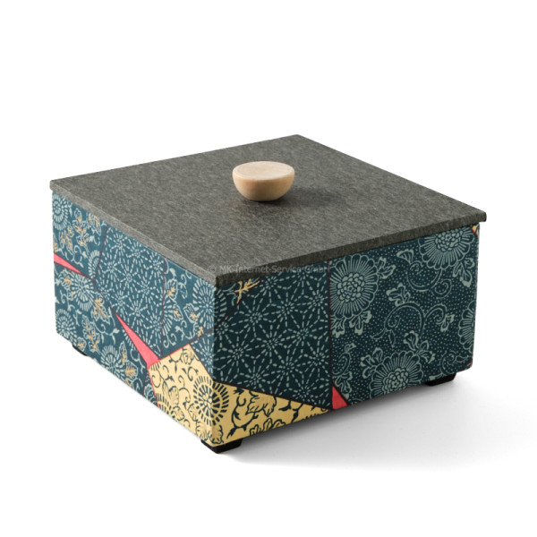 Chiyogami-Box "Mosaik" - Aufbewahrungsbox, Geschenkbox, Schmuckbox