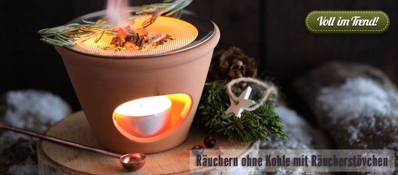 Schöne Räucherstövchen zum Räuchern ohne Kohle