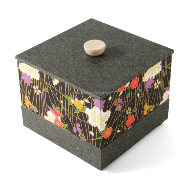 Chiyogami-Box "Blüten und Blätter" (3-teilig)