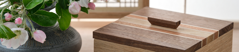 Edle handgefertigte Holzboxen
