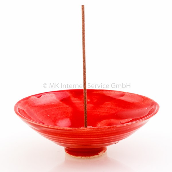 Japanischer Räucherstäbchenhalter Umi (Ozean), rot