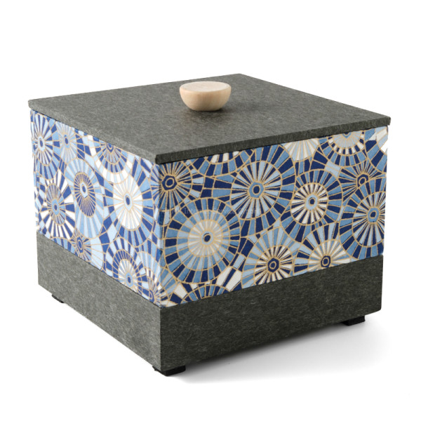 Chiyogami-Box "Sonnenschirme" (3-teilig) - Aufbewahrungsbox, Schmuckbox, Geschenkbox