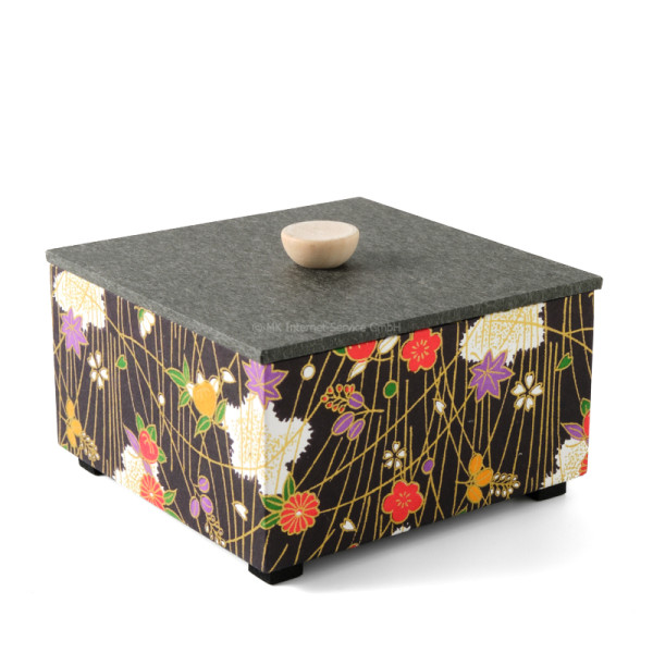 Chiyogami-Box "Blüten und Blätter" (2-teilig)