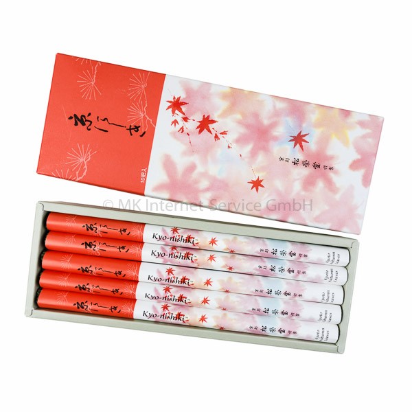 Kyo-nishiki (Kyoto Herbstlaub) 10er Set - Japanische Räucherstäbchen Shoyeido