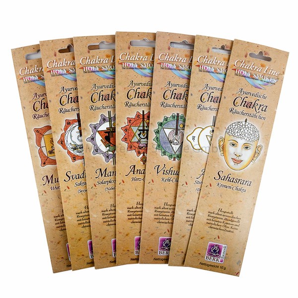 Holy Smokes Räucherstäbchen Chakra Line Paket