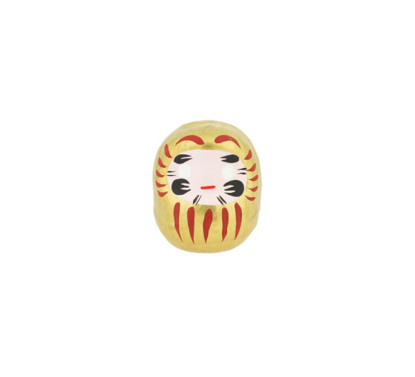 TZKP53Japanischer Glücksbringer Daruma gold - Reichtum