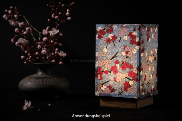 Tischleuchte Chiyogami im japanischen Stil