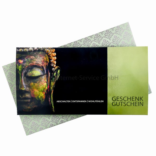 Geschenkgutschein Motiv Buddha 30 € (mit Karte)