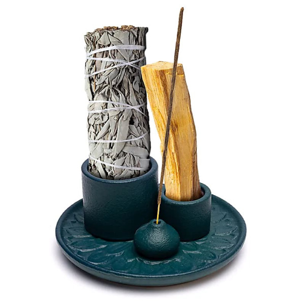 Keramikhalter für Palo Santo, Smudge Sticks und Räucherstäbchen