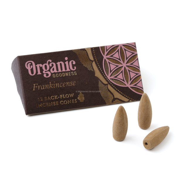 Organic Goodness Rückfluss-Räucherkegel Weihrauch