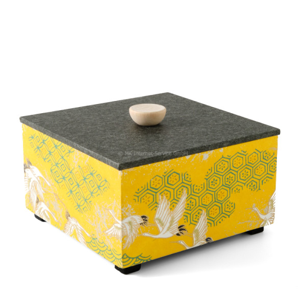 Chiyogami-Box "Kranichflug" (2-teilig)