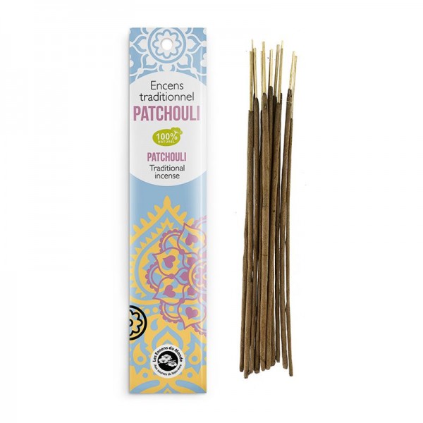 Zartes Patchouli - Indische Räucherstäbchen Alte Tradition Les Encens du Monde