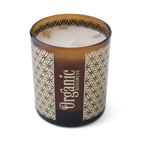 Organic Goodness Sojawachskerze Palo Santo und Zeder im Glas