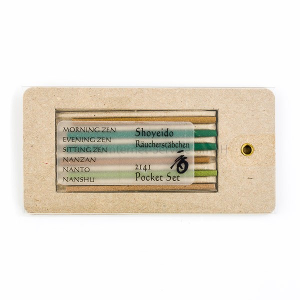 Zen und Incense Road Pocket-Set - Japanisches Räucherstäbchensortiment von Shoyeido